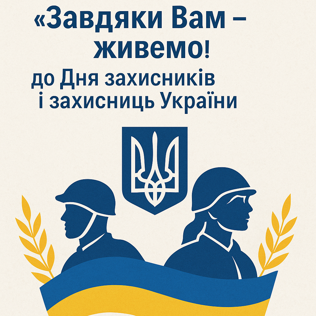 Обласна акція «Завдяки Вам – живемо!» до Дня захисників і захисниць України