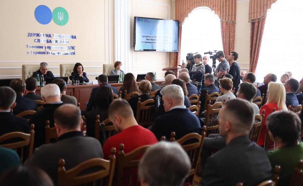 Цифровізація, Е-аудит та аграрні ризики: головні теми зустрічі команди ДПС з бізнесом Тернопільщини
